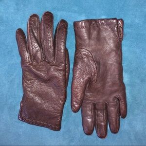 Buttery Soft Vintage Grandoe Leather Gloves - 6 1/2